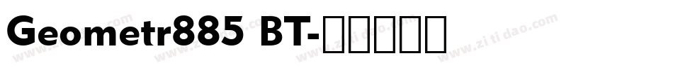 Geometr885 BT字体转换